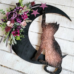 Halloween Cat Wreath Decoration