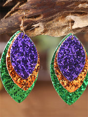 Halloween Three Colors Charmed Sequin Earrings