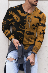 Men's Halloween Graphic Long Sleeve T-Shirt