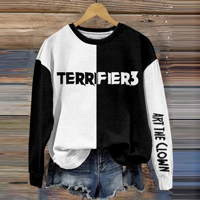 Women's Art The Clown Halloween Horror Movie Inspired Causal Sweatshirt
