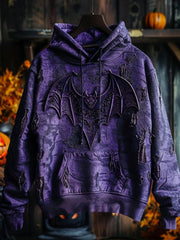 Gothic Dark Bat Halloween Prints Hoodie