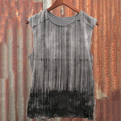Men's Retro Mysterious Oil Painting Casual Tank Top