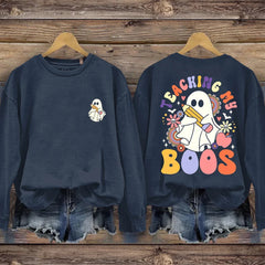 Halloween Teacher Long Sleeve Casual Sweatshirt