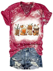 Fashion Tie Dye Print Short Sleeve T Shirt