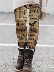 Halloween Elements Vintage Inspired Leggings