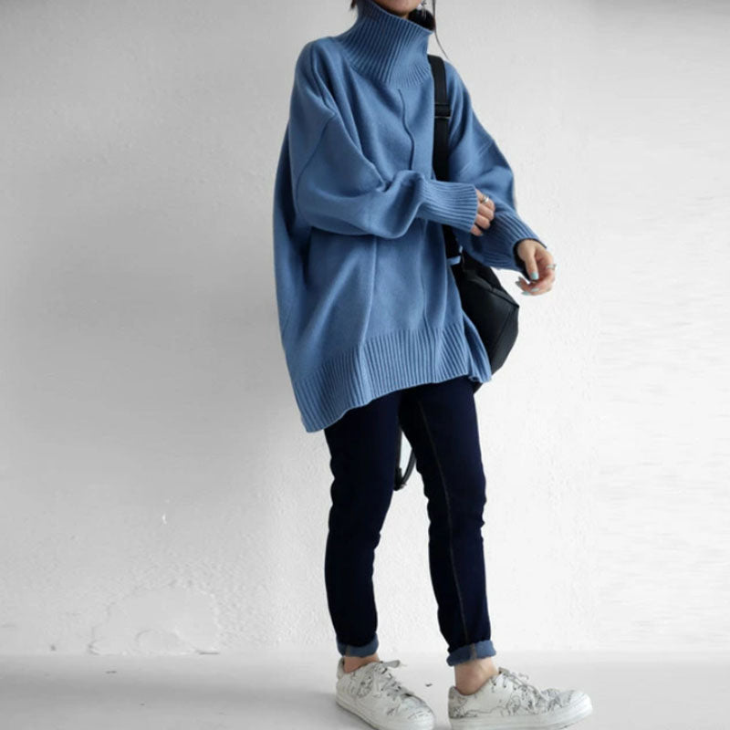 Fashion Loose Half Turtleneck Sweater