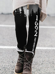 Salem 1692 They Missed One Dark Forest Comfy Leggings