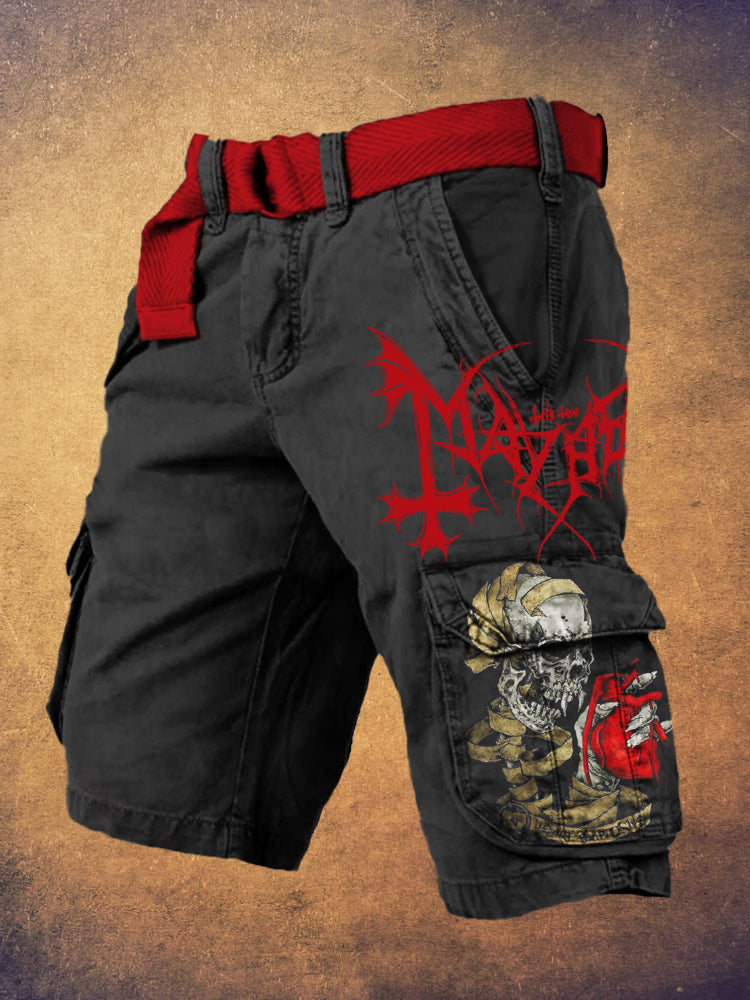 Pinch Your Heart Black Metal Art Print Men's Work Short