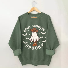 Boot Scootin Spooky Print Sweatshirt
