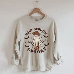 Boot Scootin Spooky Print Sweatshirt
