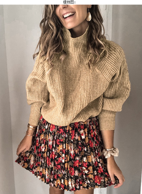 Exclusive Thickened Casual Jacquard Sweater Top