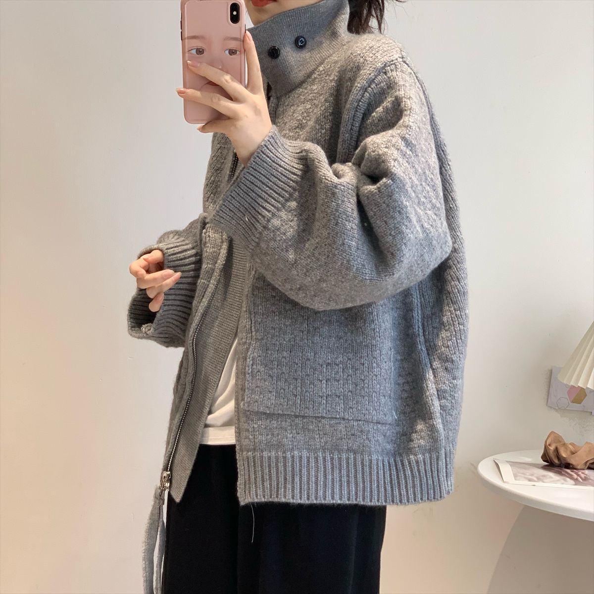 Niche Design New Loose Cozy Cardigan