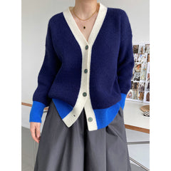 Loose Design Lazy Color Cardigan Sweater Coat