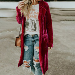 Casual Lapel Mid-length Coat