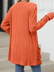 Simple Solid Color Casual Knit Cardigan
