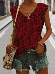 Women's Casual Halloween Wrong Signal Printed Vest