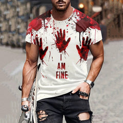 Men's I'M Fine Print T-Shirt