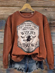 Salem Witch's Brew Vintage Halloween Washed Sweatshirt