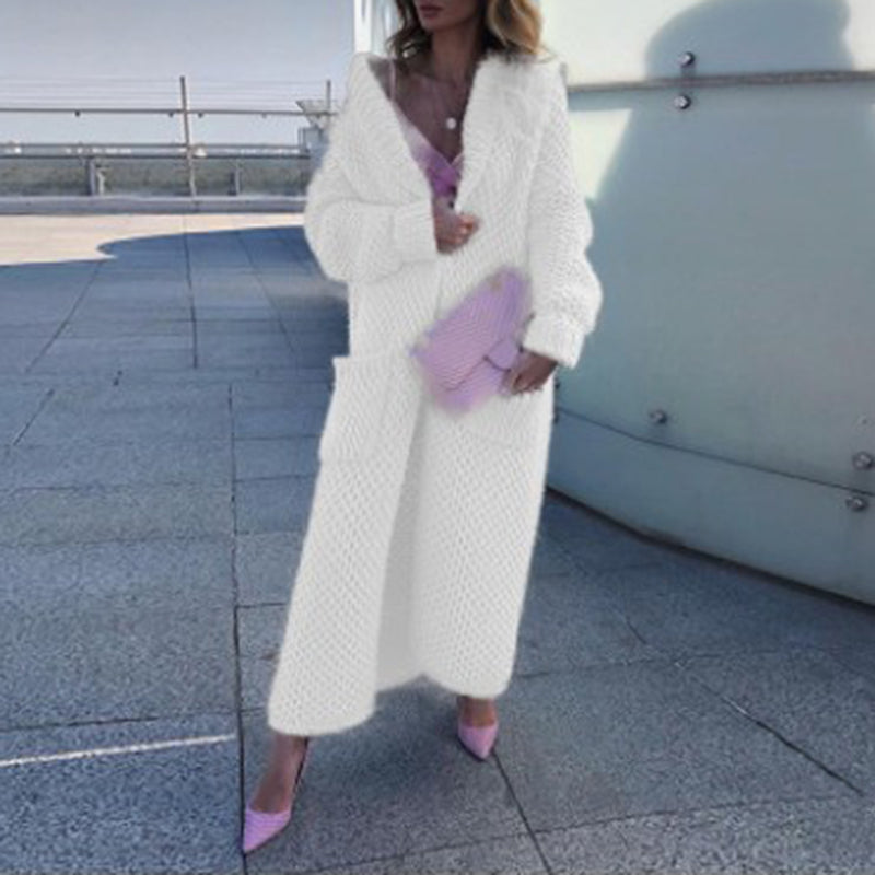 Casual Loose Hooded Knitted Cardigan