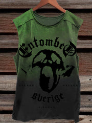 Scary Ghost Face Halloween Gothic Art Men's Tank Top