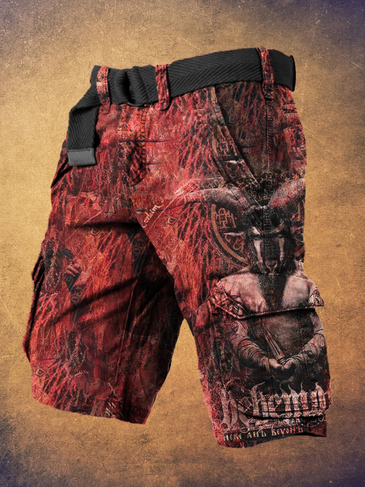 Devil's Whisper Black Metal Art Print Men's Work Short