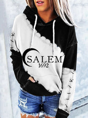 Salem 1692 Halloween Witch Tie Dye Hoodie