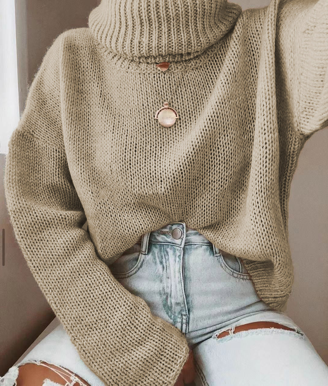 Turtleneck Jumper Woman
