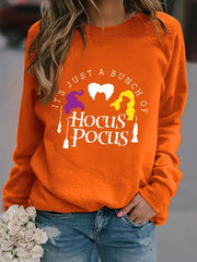 Halloween Design Color Block Sweatshirt