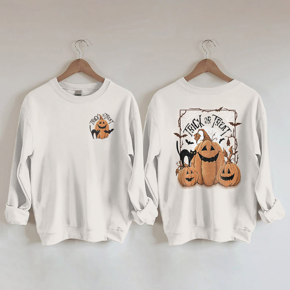 Halloween Jack-O-Lantern Trio Crew Neck Sweatshirt