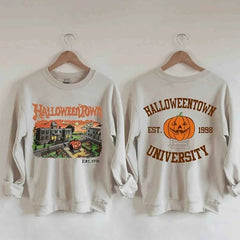 Halloweentown Print Casual Sweatshirt