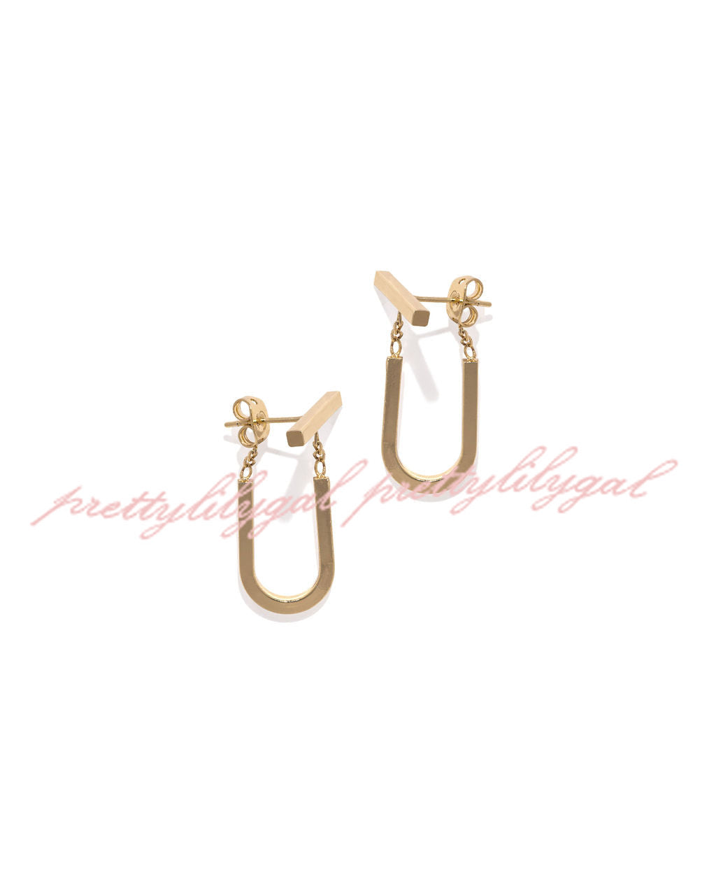 Gold Chain Link Earrings