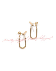 Gold Chain Link Earrings