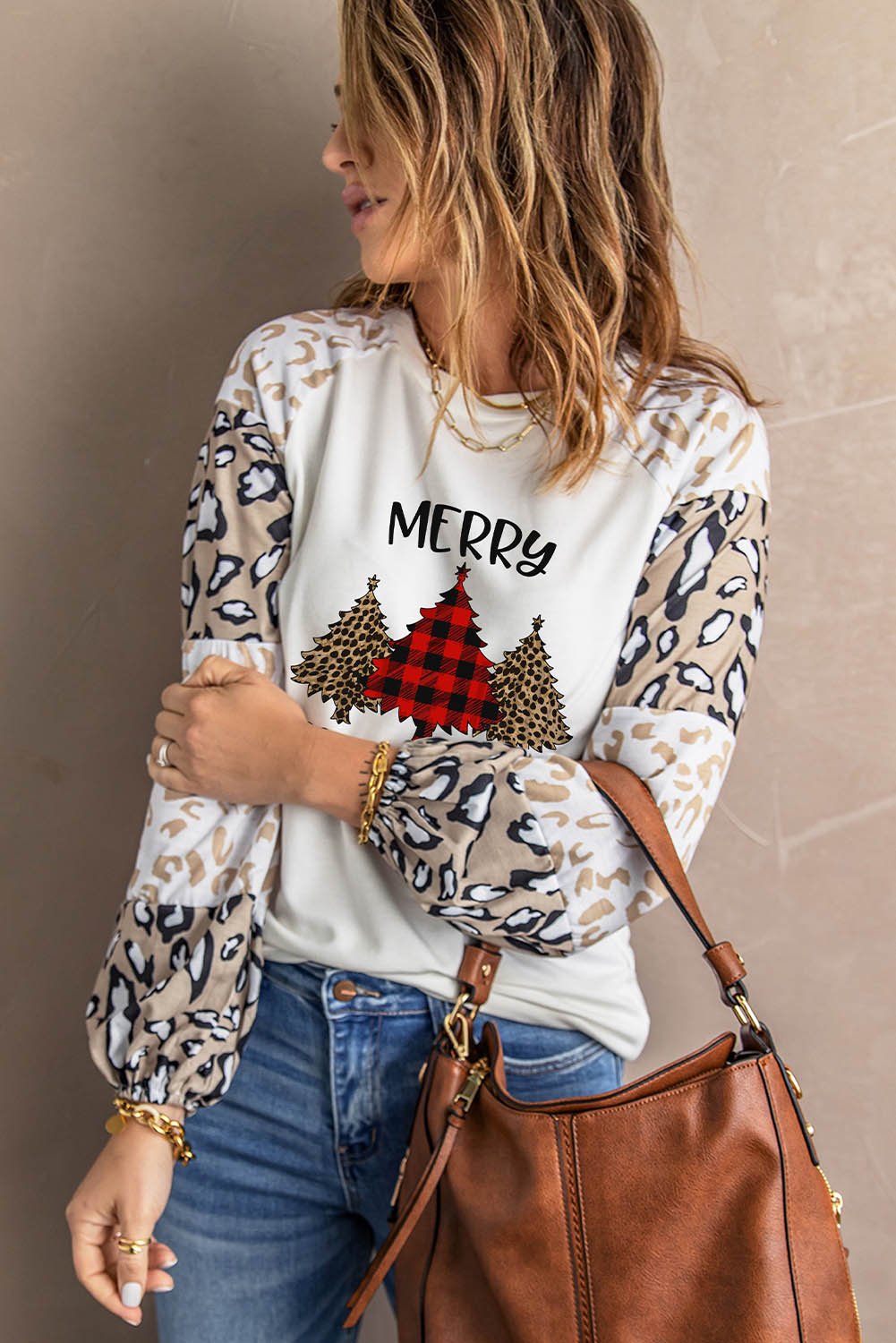 Women's Merry Christmas Long Sleeve Top
