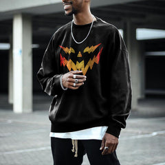 Halloween Pumpkin Crewneck Sweatshirt
