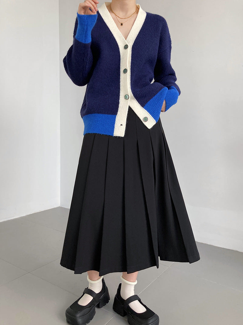Loose Design Lazy Color Cardigan Sweater Coat