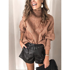 Exclusive Thickened Casual Jacquard Sweater Top