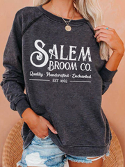 Halloween salem broom co Sweatshirt