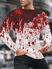 Men's Spooky Halloween Bloodstained Knit Sweater