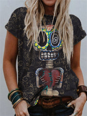 Day Of The Dead Skull Inspired T Shirt