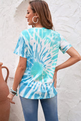 Women's COOL MOM Tie Dye Short Sleeve Tee