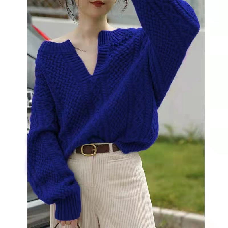Soft Waxy Gentle Wind Twist Knit Sweater