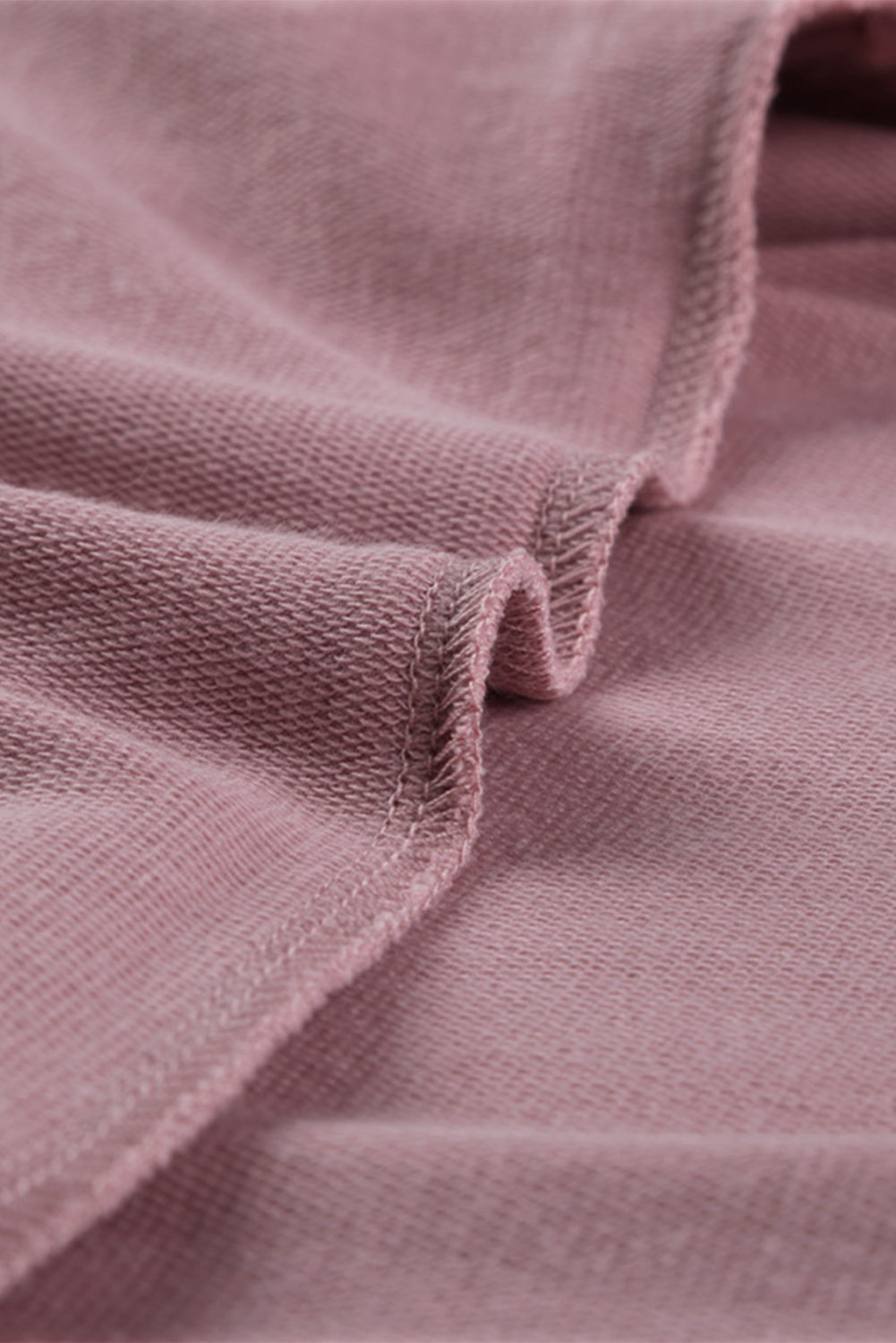 Women's Women Pink Buttoned V Neck Cotton Loose Fit Top