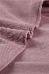 Women's Women Pink Buttoned V Neck Cotton Loose Fit Top