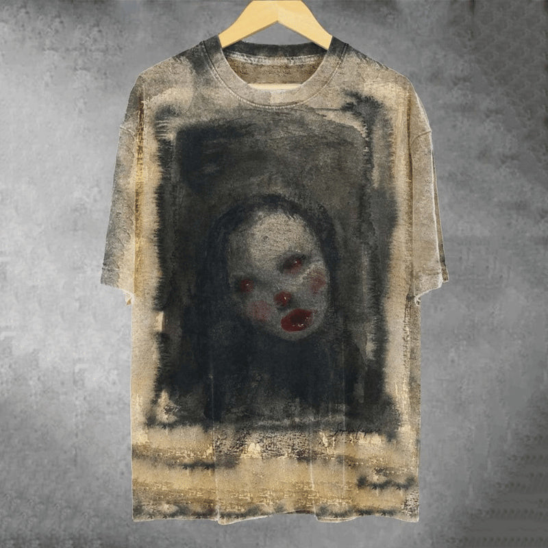 Halloween Horror Print Casual T-Shirt