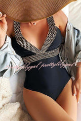 Black One-piece Swimsuit