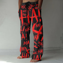 Men'S Halloween HA Art Print Casual Pants
