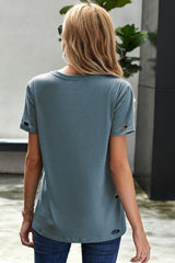 Women's Supernova Distressed Cotton Short Sleeve Tee