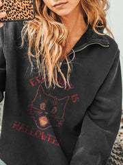 Every Day Is Halloween Print Sweatshirt