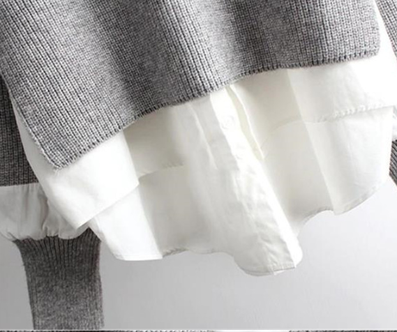 Elegant  Fake Two Piece Sweater