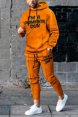 I'M Pumpkin Duh Tracksuit Two Piece Set